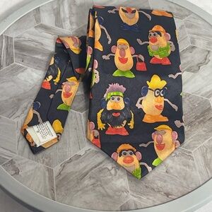 Hasbro Fun Character Print Tie - Navy and Multicolor